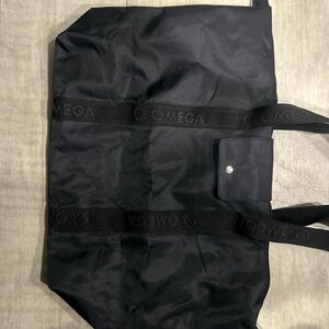 Omega Black Tote Bag